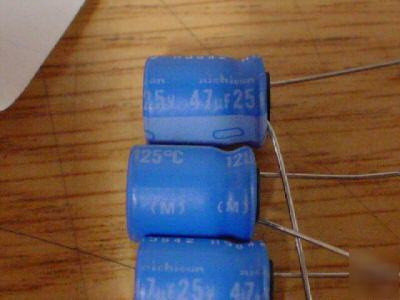 1000 nichicon 25V 47UF radial capacitors 125C capacitor