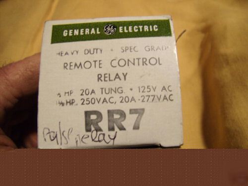 Ge RR7 latching relay 24V coil hvac controls 