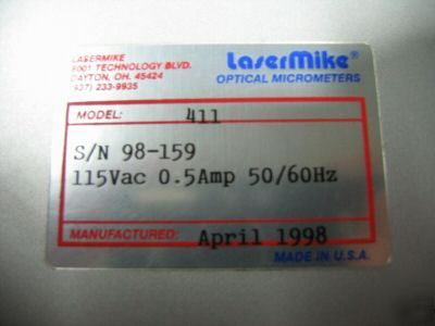 Lasermike control head only model 411