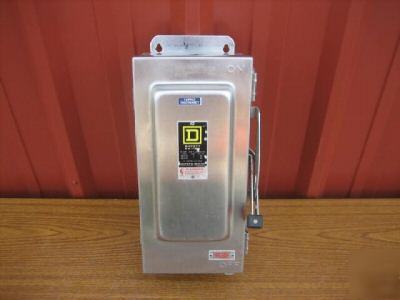 Square d HU362DS safety switch 60 amp disconnect 60A