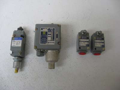 Square d limit switch, pressure control# 9007 lot of 4