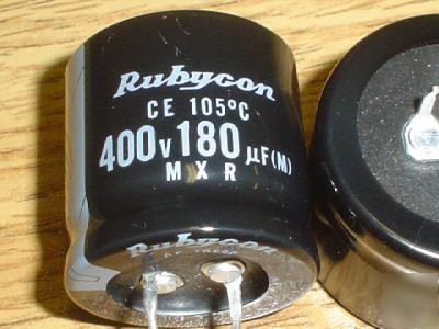 10 400V 180UF rubycon 105C mini snap-in capacitors 