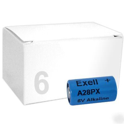 (6) exell 4LR44 PX28A A544 A28PX 6V alkaline batteries