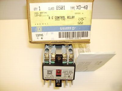 New square d 8501-xo-40 ac control relay 8501XO40 