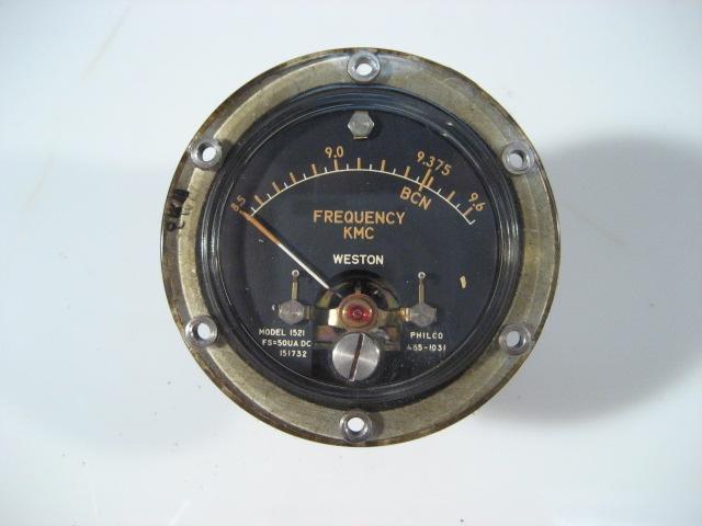 Philco 1521 frequency meter weston vintage