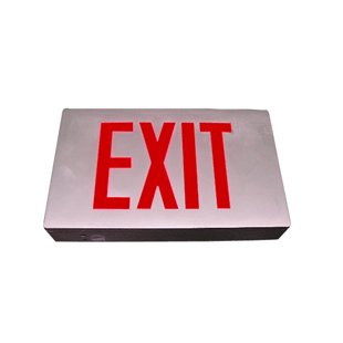 Die casting exit sign / green / battery back-up. E3DR