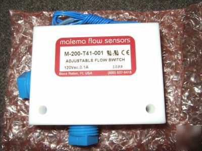 Malema flow sensors m-200-T41-001 adjustable flow swch