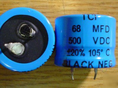 New 10 tci 500V 68UF 105C mini snap-in capacitors 