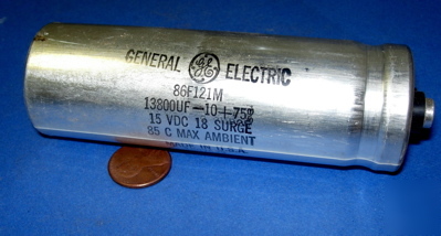 Electrolytic capacitor 13800UF 15VDC ge 86F121M