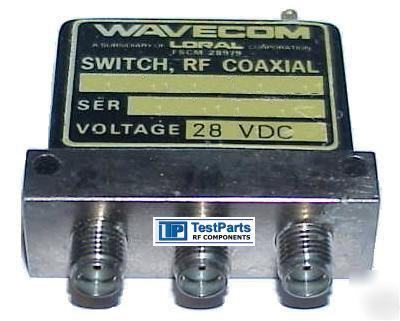 07-02781 wavecom spdt microwave coaxial switch 18 ghz