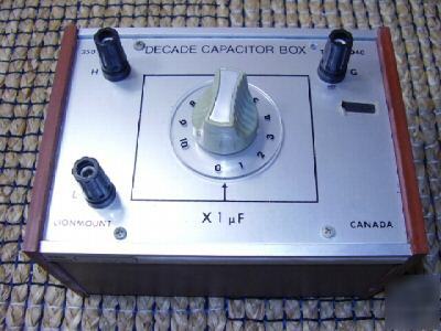 Lionmount canada decade capacitor box type CD40