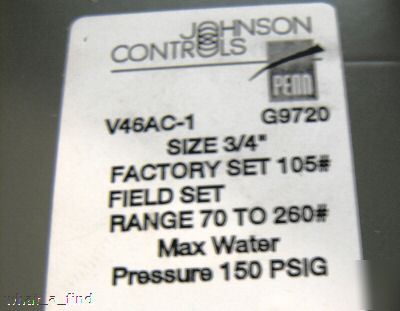 New johnson controls 3/4 water valve V46AC-1-c V46AC1C 
