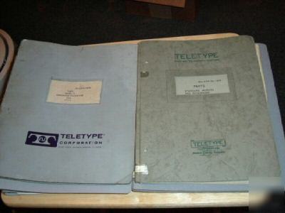 Teletype manual collection. M15 and one M20 