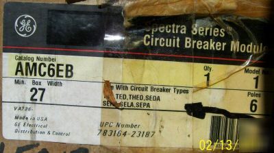 Ge spectra circuit breaker module hardware AMC6EB 