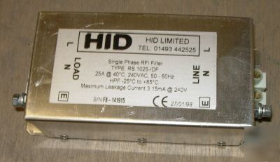 25A 2.2KW rasmi rs-1025-idf universal bookcase filter