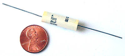 Axial film capacitors ~ .56UF 200V 10% (35)