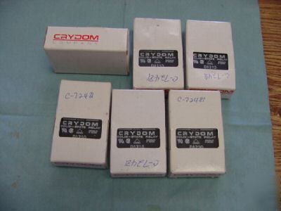New lot of crydom D1210 solid state relay, qty. 6, <