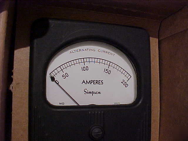  meter 0-200 ac amps (200/5) E197