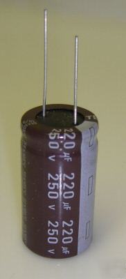 250V-220UF radial capacitor sek hi-temp 105C teapo 5PCS