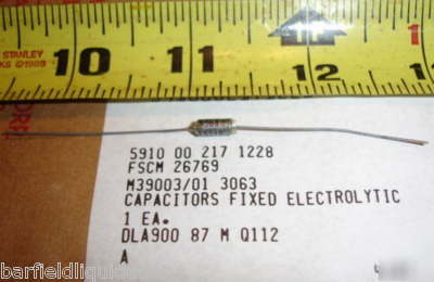 New lot 175 fixed ele capacitors p/n: M39003/01 3063