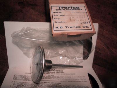 New trerice bimetal thermometer B83104X08 50 to 500