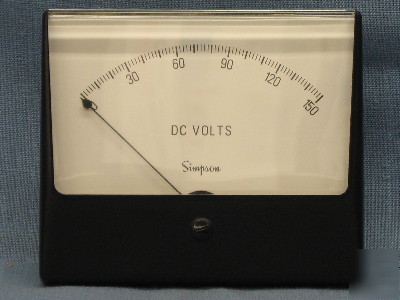 Simpson 0-150 dc voltage meter 09950 1329 55F1606