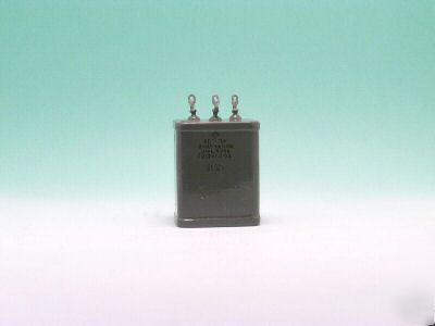 Paper + oil capacitor kbg-mn 2 x 0.5UF / 600V nos kbg