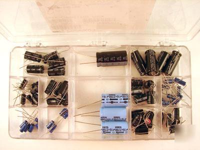 10 value 64 piece radial electrolytic capacitor kit
