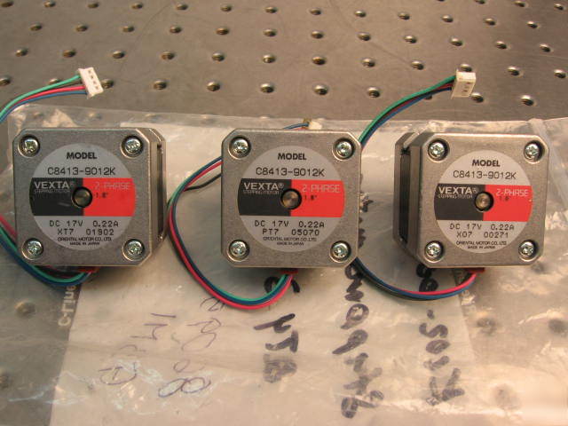 G33219 three vexta C8413-9012K stepping motors