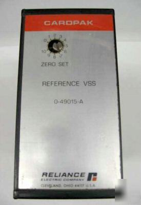 Reliance electric cardpak reference vss 0-49015-a