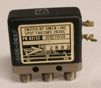 Transco 82152-919C70100 rf switch spdt fail safe nice