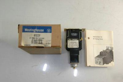 New westinghouse BTC22F timing relay - surplus see