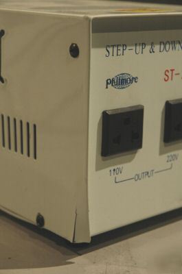 Philmore stepup & stepdown transformer st 2000 as is 