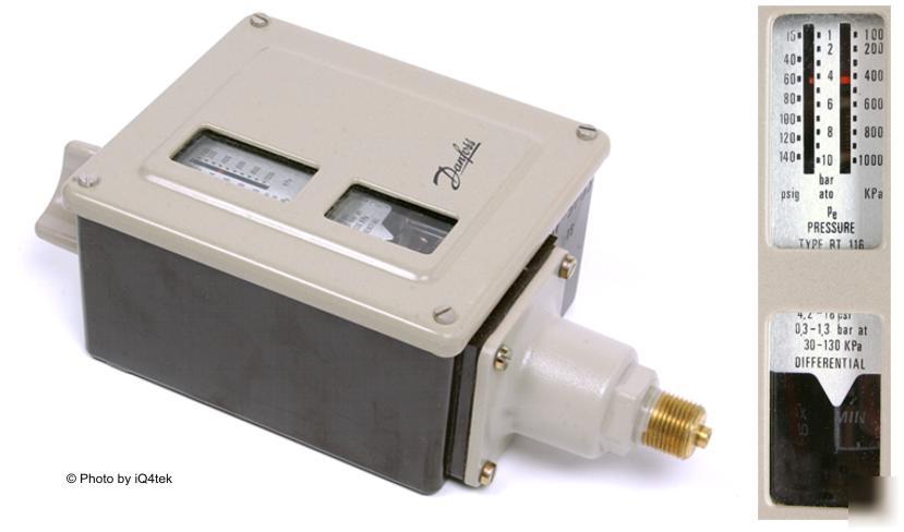 Danfoss rt 116 / RT116 pressure switch, 15-140 psig.