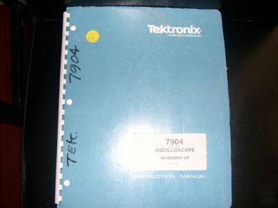 Tektronix 7904 oscilloscope service instruction manual