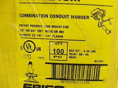 Case 100 caddy flange mount conduit hangers 812M24SM