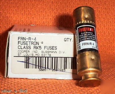 New 10 fusetron frn-r-4 fuse 4 amp FRNR4 warranty 