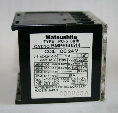3 matsushita coil #BMP650514 type pc-5 3 A1B (104)