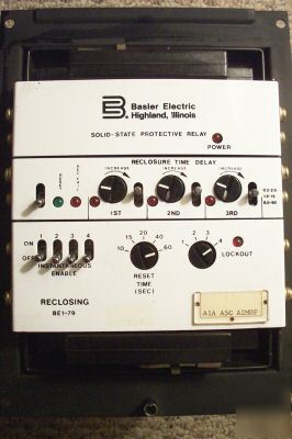 New bassler solid state protective reclosing relay new