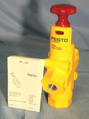 New festo he-G3/8-lo shutt-off lock-out valve 00197133
