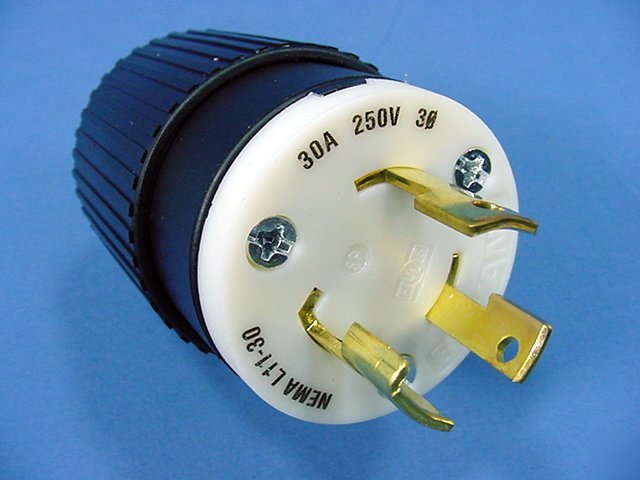 Hubbell bryant L11-30 locking plug 30A 250V 3PH 71130NP