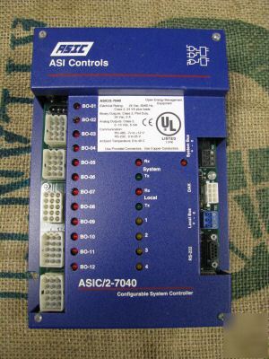 Asic/2-7040 asi controls configurable system controller