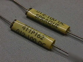 40 vintage sprague .012UF 100VDC polyester capacitors