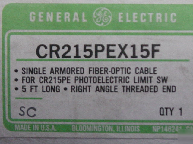Ge CR315PEX15F armored fiber optic cable for CR315PE