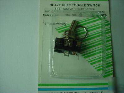 Heavy duty toggle switch, spdt, (on)-off (qty 2 ea )