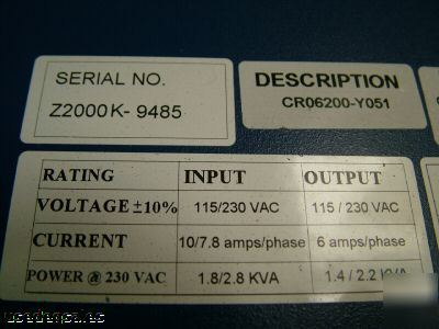 Kollmorgen servostar cd amplifier drive CR06200-Y051