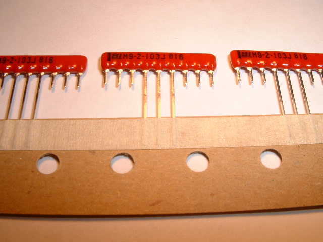 Sip resistors 9 pins 10K ohms (8 resistors, 1 common)