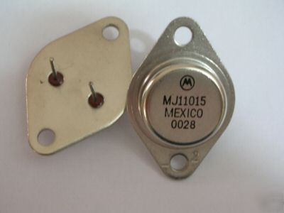10PCS, pnp MJ11015 hi power transistors 200W mot to-3 