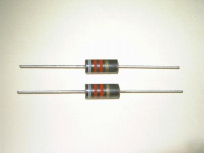 9.1K / 9100 ohm 2 watt carbon resistors non-inductive