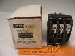 Fasco model 3M40-a relay 3 pole magnetic contactor 